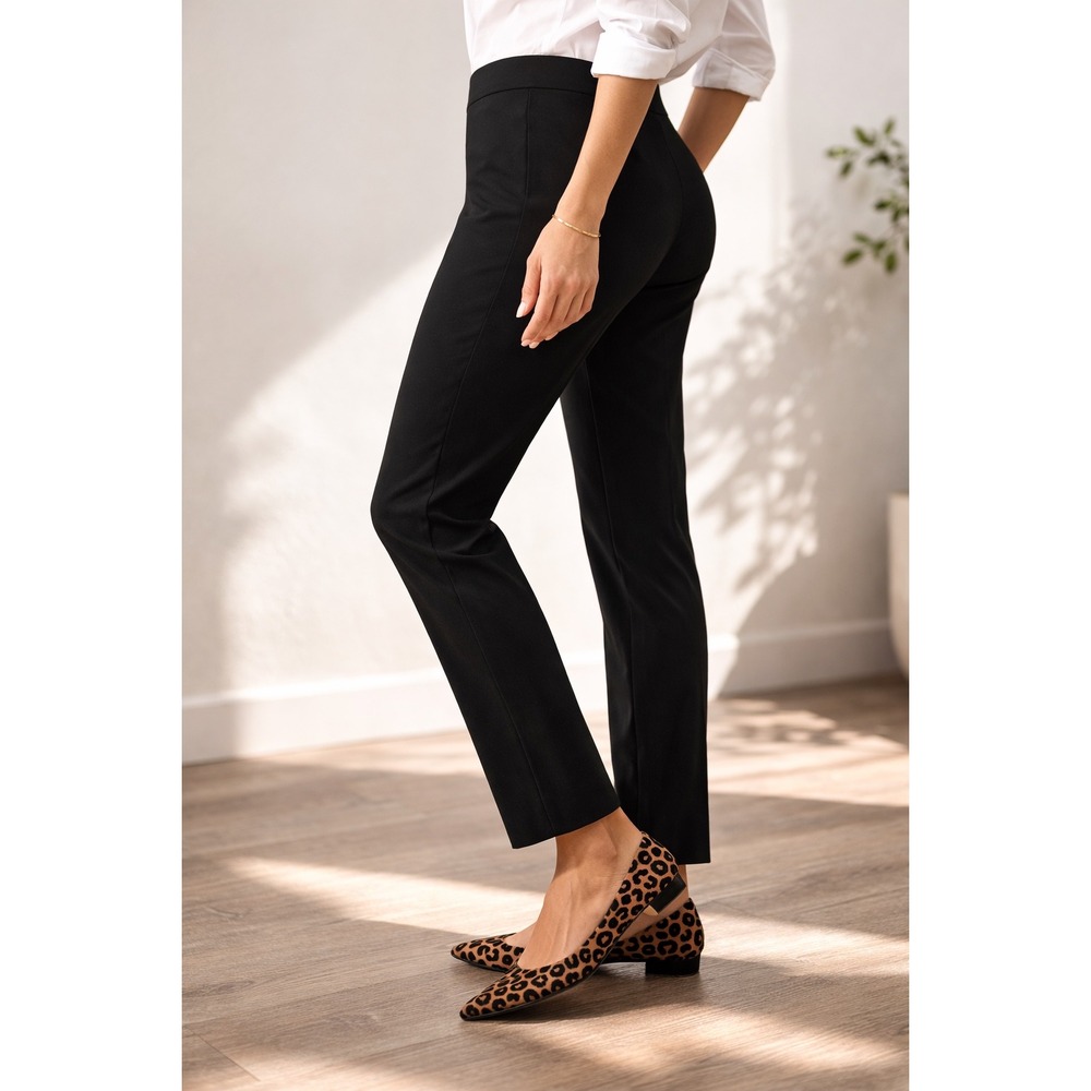 Lauren Ralph Lauren‎ Straight Leg Black Ankle Trousers- 10-Staple Piece Minimal